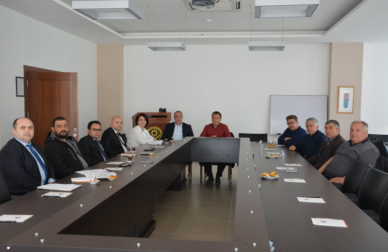 Bülend Engin Başkanlığındaki ÇTSO Yönetim Kurulu 9 No’lu Meslek Grubu Üyeleri İle Toplandı
