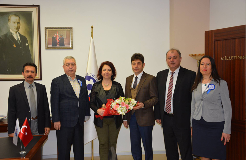 Çanakkale Defterdarlığı Başkanlığını Bülend Engin' in Yaptığı ÇTSO' yu  Ziyaret Etti.