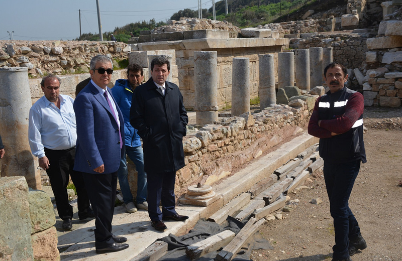 ÇTSO Başkanı Bülend Engin Vali Tavlı ile Birlikte Parion Antik Kentini Ziyaret Etti